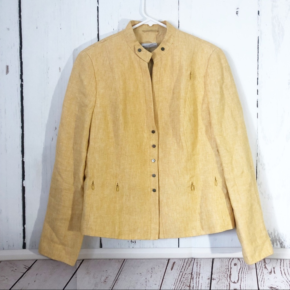 Akris Punto • Full Zip 100% Linen Blazer